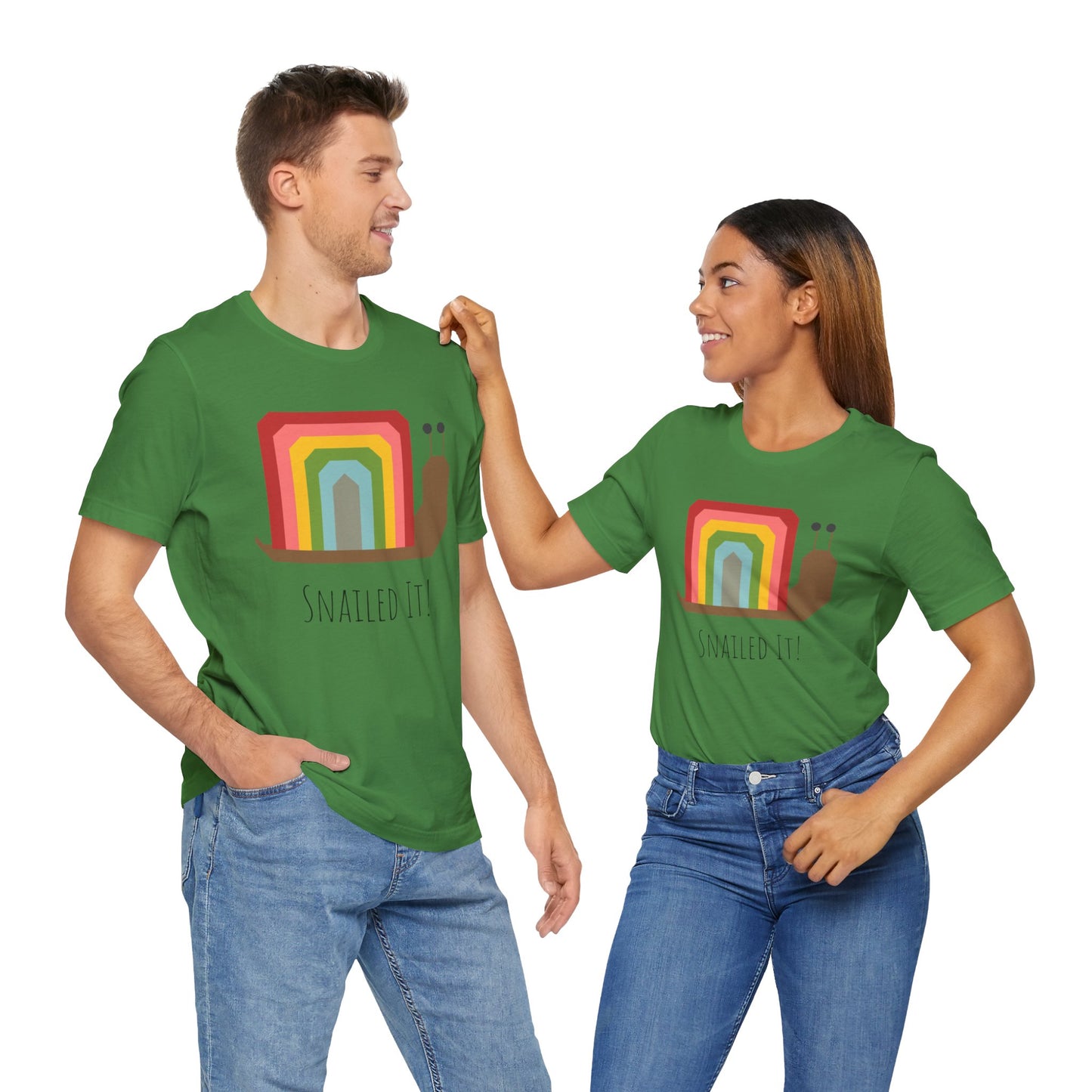 Rainbow Snailed It!  Short Sleeve Tee