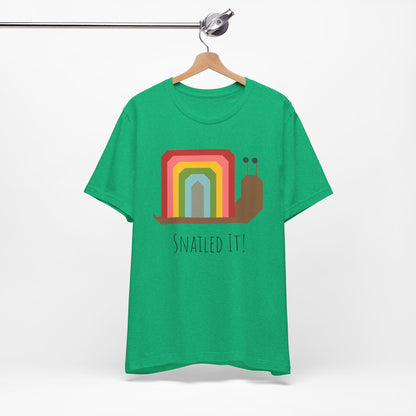 Rainbow Snailed It!  Short Sleeve Tee