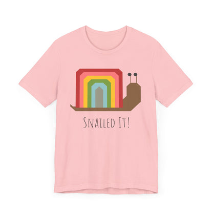 Rainbow Snailed It!  Short Sleeve Tee