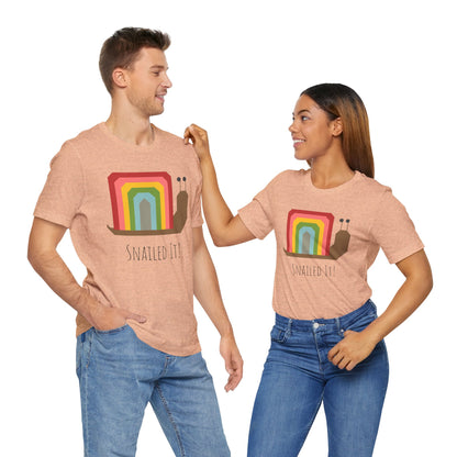 Rainbow Snailed It!  Short Sleeve Tee