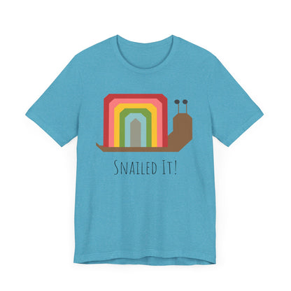 Rainbow Snailed It!  Short Sleeve Tee