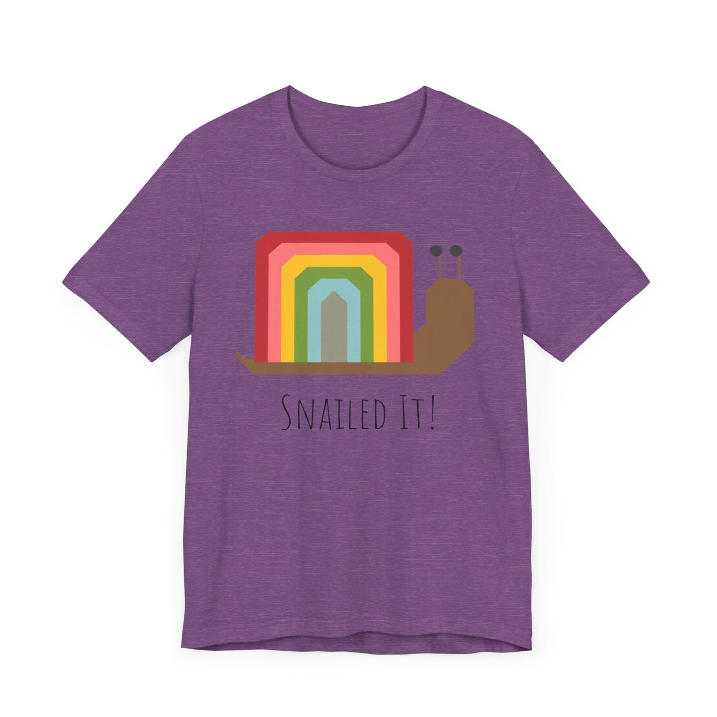 Rainbow Snailed It!  Short Sleeve Tee