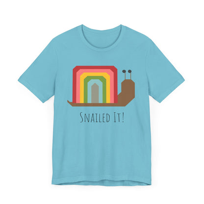 Rainbow Snailed It!  Short Sleeve Tee