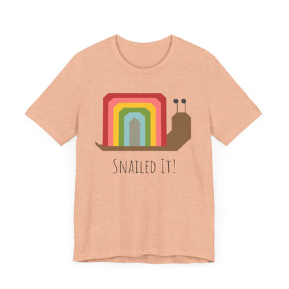 Rainbow Snailed It!  Short Sleeve Tee