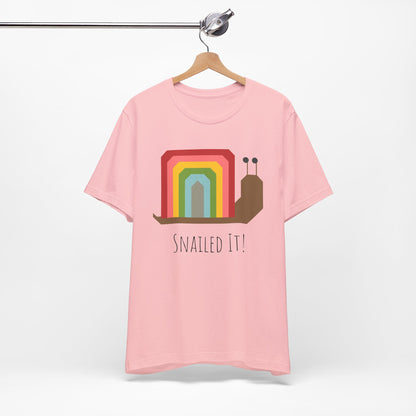 Rainbow Snailed It!  Short Sleeve Tee