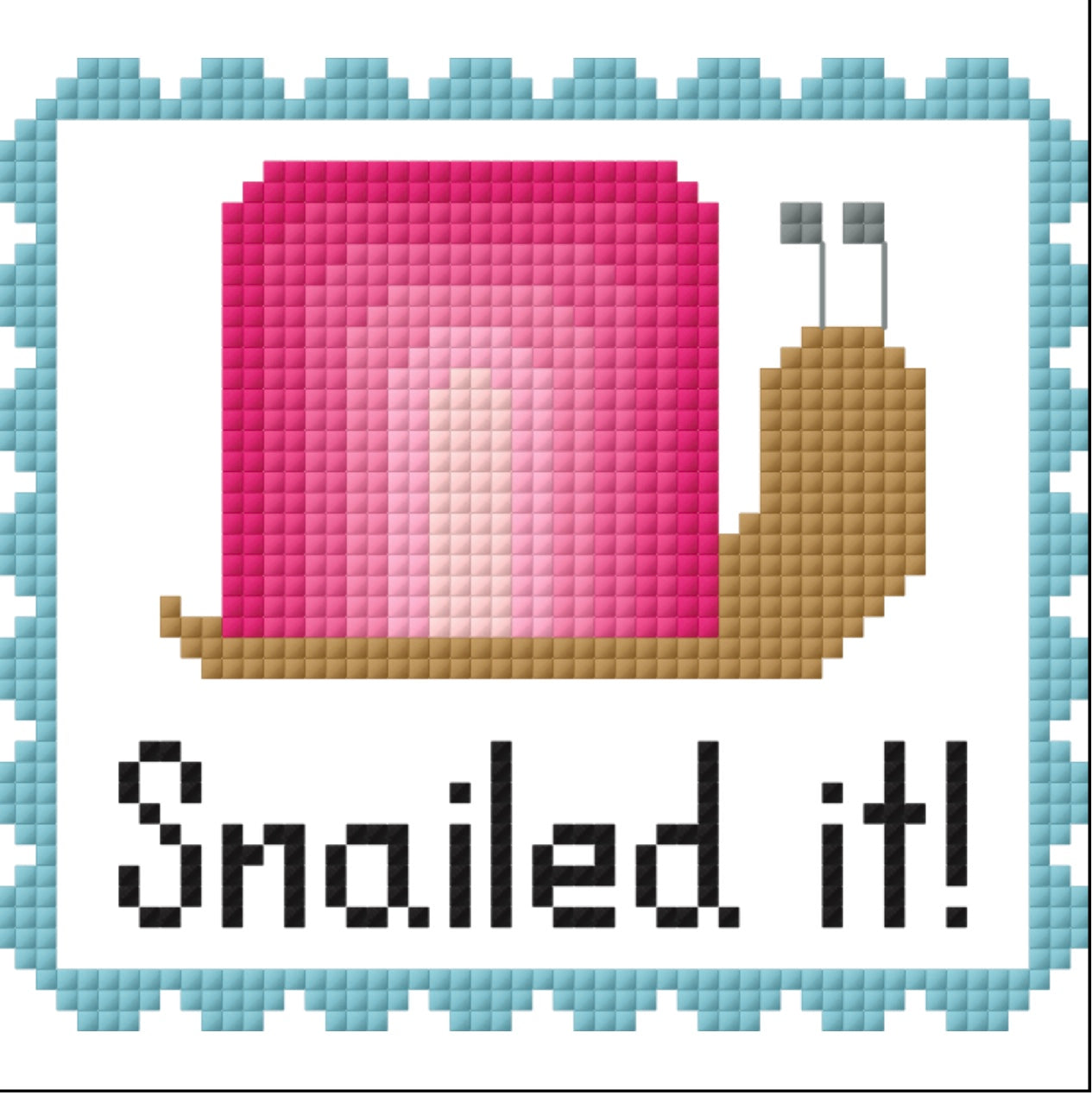 Snailed It! Cross Stitch Chart