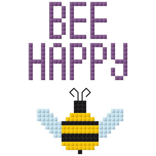 Bee Happy Cross Stitch Chart