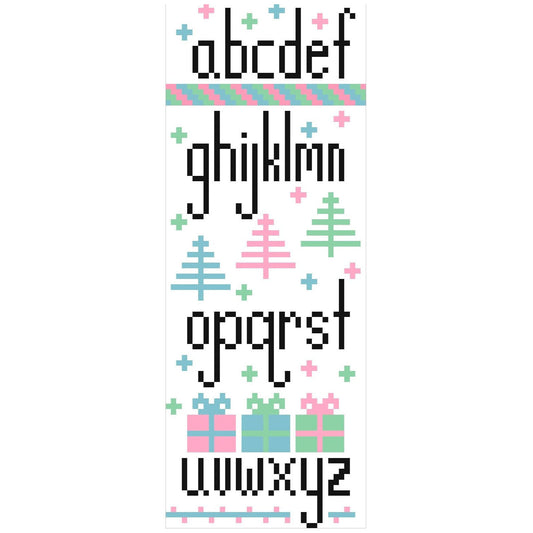 Christmas Holiday Handwriting Cross Stitch Chart