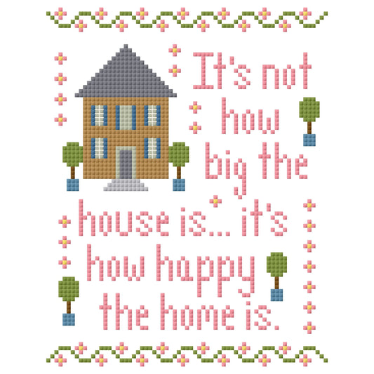 Happy Home Cross Stitch Chart