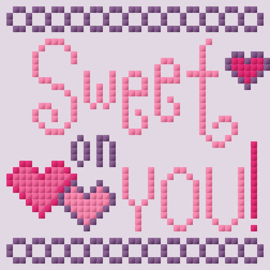 Sweet On You Valentine Cross Stitch Chart