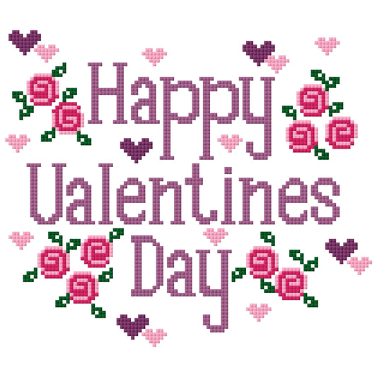 Valentine's Day Cross Stitch Chart